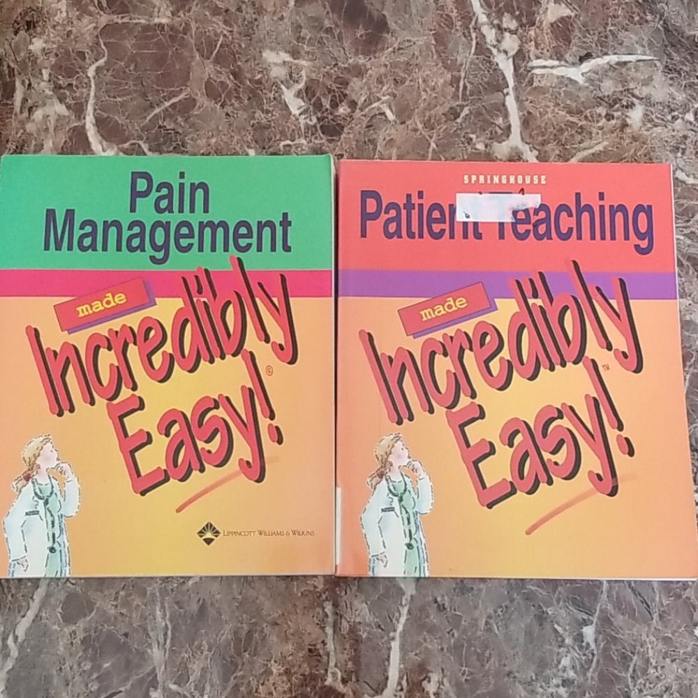 Nursing study books-pain mngmnt and pt teaching